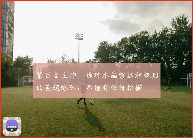 紫百合主帅:面对水晶宫这种级别的英超球队,不能有任何松懈